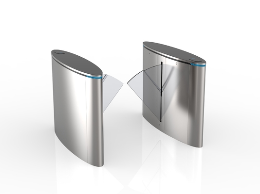 comprar Sistema de Controle de Acesso de Barreira Telescópica de Flap Acrílico Turnstile Gate com Design Elegante online manufacture