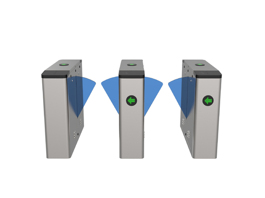 Modern Security Solution 550mm Flap Barrier Turnstile with Dynamic Indicator Light