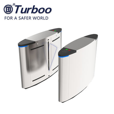 comprar Porta acrílica do torniquete do controle de acesso, porta da barreira da aleta com o leitor de cartão biométrico online manufacture