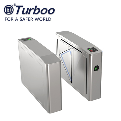 comprar Sistema biométrico da porta automática de aço inoxidável da barreira da aleta da porta de balanço 304 online manufacture