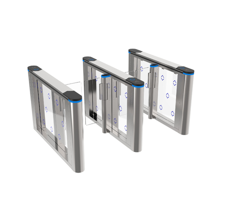 Moderno estilo Design integrado Porta balançante torneiras Portões de segurança de escritório de aço inoxidável