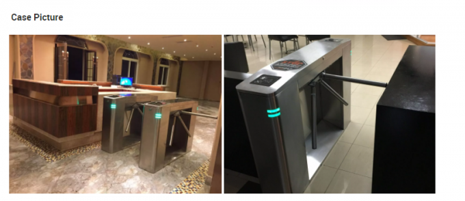 Indicador de aço inoxidável do diodo emissor de luz da porta do torniquete do tripé para o controle de multidão varejo 3