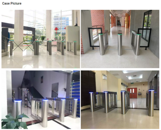 Porta do torniquete do controle de acesso da porta RFID da barreira do balanço do contato seco para a saída da entrada 1