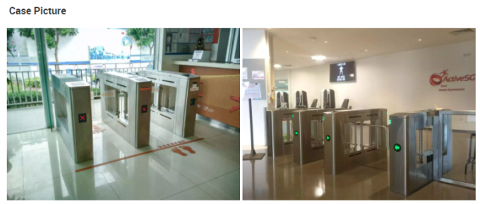 Portas eletrônicas seguras espertas do torniquete/leitor de cartão pedestre da porta RFID da barreira 1