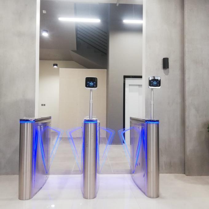 Porta pedestre da barreira da aleta do torniquete do controle de acesso com reconhecimento de cara da impressão digital 1