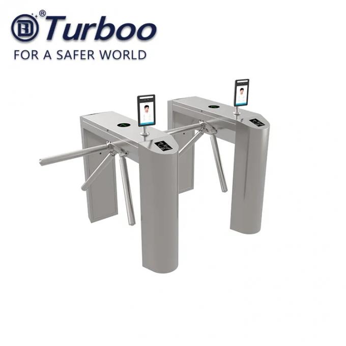 De aço inoxidável semi automático do torniquete 304 do tripé integrado com o leitor de cartão do RFID 0
