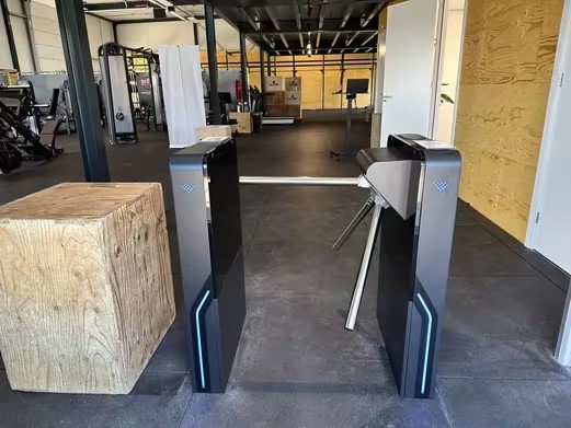 Segurança Controle de Acesso Impressão digital Tripódio Porta giratória Mecanismo de porta giratória Com cartão de deslize do ginásio 0