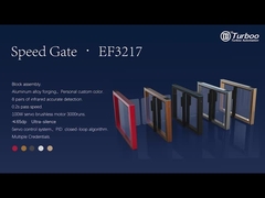 Moderno Design Integrado Turnstiles Portões de Segurança de velocidade Portão de balanço de aço inoxidável para escritório