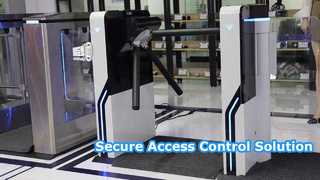Ver 24V EF1213 Tripé Catraca Mecanismo de portão Coletor RFID Cartão magnético de controle de segurança Demonstração