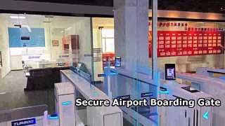 Assista M3620-AB Controle de acesso de pedestres Portão de embarque do aeroporto AB Torniquete Gate