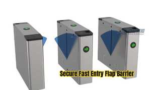 Ver Y248 Office Factory 3 pares Flap Barrier Gate Retrátil Automático Projetado Demonstração