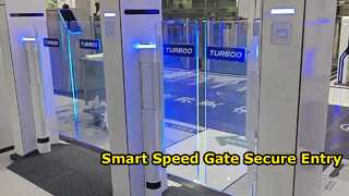 Veja a nova chegada Nova LA3219S Demo Smart Pedestrian Access Control Speed ​​Gate